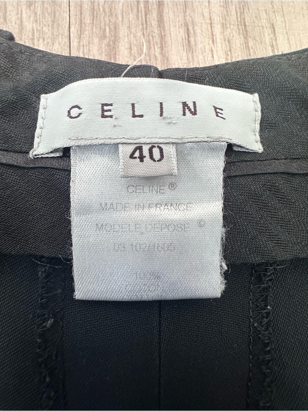 Celine Paris Black Cigarette Trouser Pants Sz 40 - Picture 3 of 10